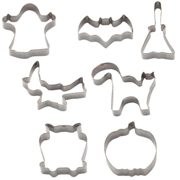 Barsinfi 7kpl Halloween Cookie Cutter Cake Keksimuotti mold terästä