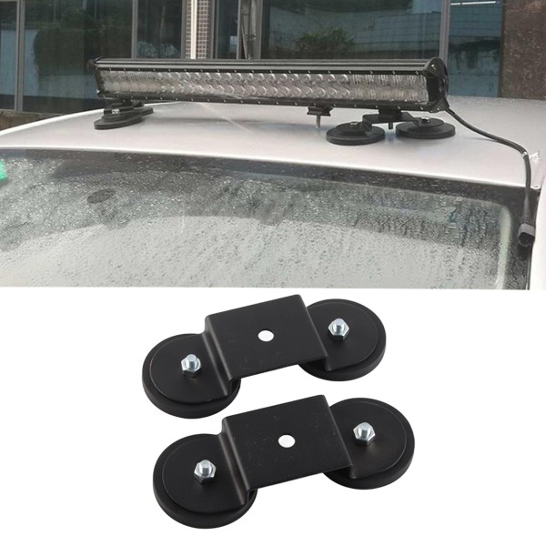 Universal Magnetic Light Bar Monteringsfäste Svart Hållare Sucker för bil SUV