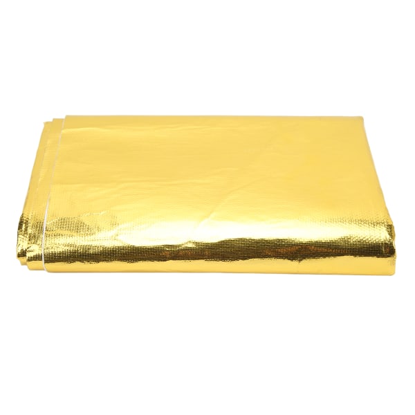 Självhäftande reflekterande guld Hög temperatur värmesköld Wrap-tejp Thermal för omlindning av ledningar Bränsleledningar Guld