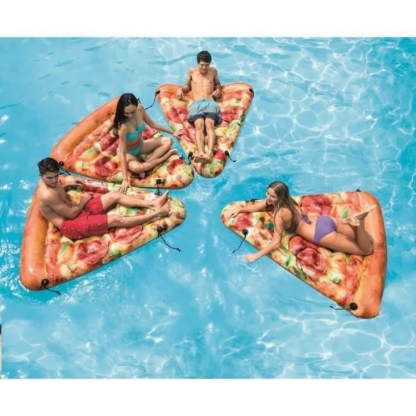 Pizza skiva uppblåsbar madrass - INTEX - Mått 175 x 145 cm - PVC - Blandat - 2 års garanti