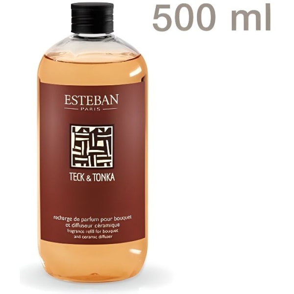 Refill för doftbukett 500ml Teak och Tonka - Esteban