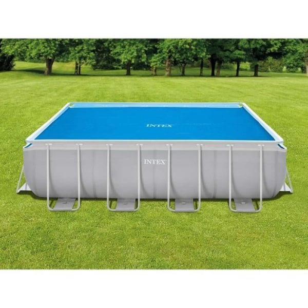 Bubbelskydd för rektangulär rörformad pool - Intex - 400x200 cm - Solar poolskydd - Blå