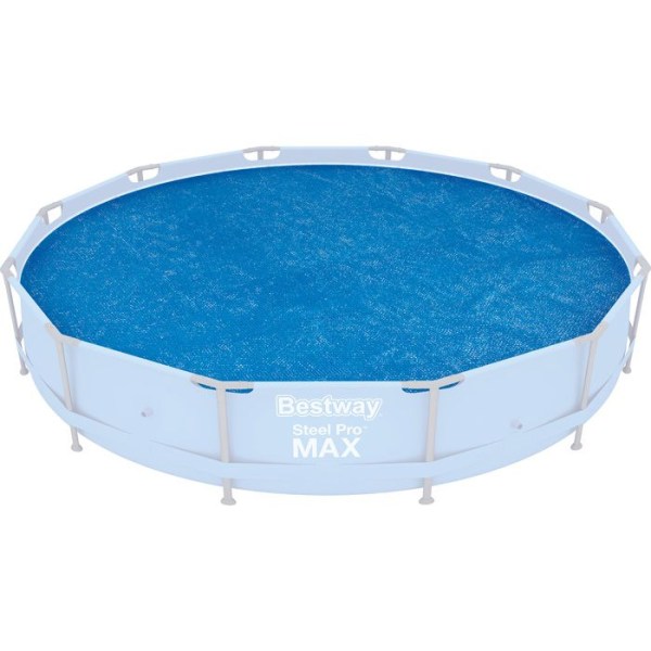 Solskydd för rund pool 366cm - Bestway - Tubular - Blå