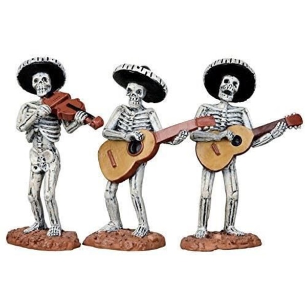 Lemax Spooky Town Skeleton Mariachi Band Set med 3 12884