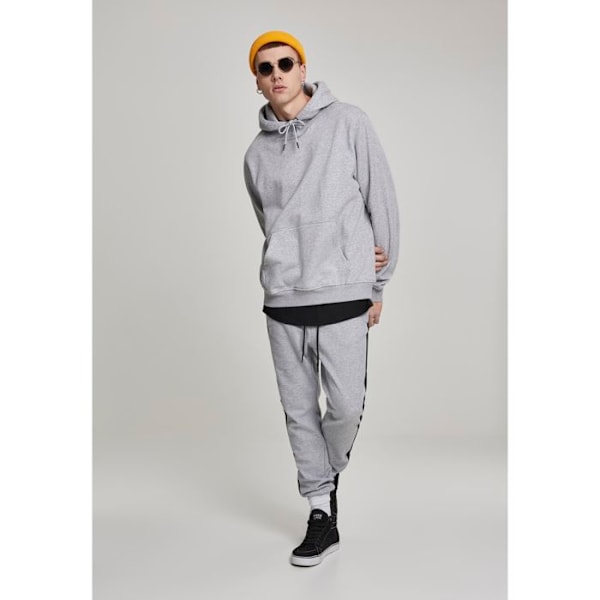 Huppari - Urban Classic - Perus Terry - Harmaa - Pitkät hihat - Kangaroo-tasku Grå S