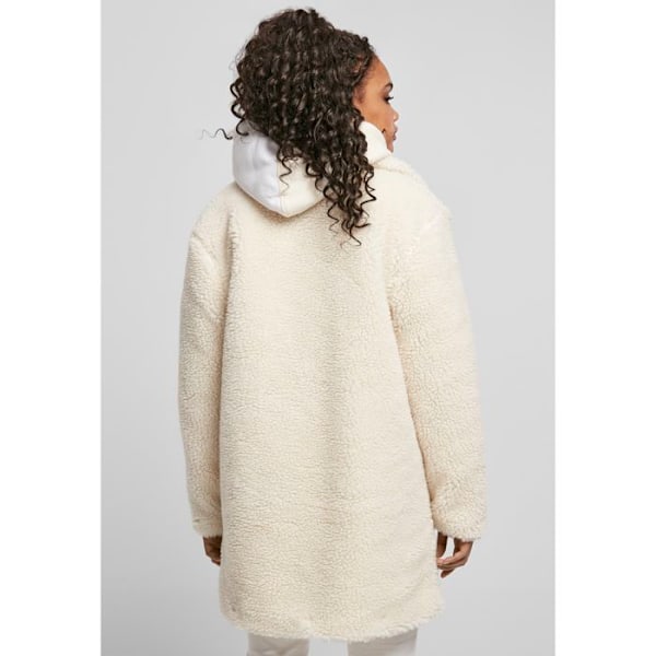 Kvindejakke - Urban Classics - Oversized Sherpa - Hvid - Store størrelser - Urban elegance Vit XXXL