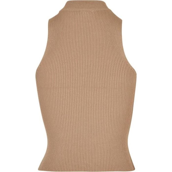 Kropattava naisten korkeakauluksinen neulepaita Urban Classics - beige - S Beige XL