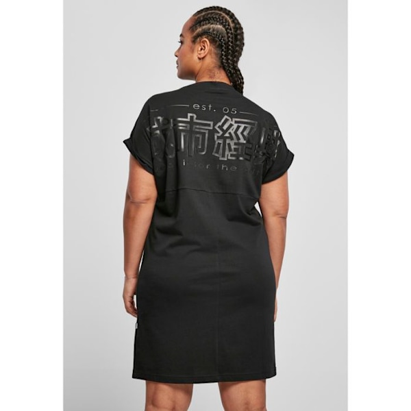 T-shirt klänning - Urban Classics - Dam - Mini sexig - 100% bomull - Rund hals svart/svart jag