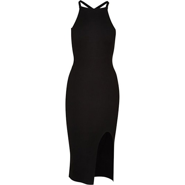 Urban Classics Damer - Midi Rib Strik Robe Svart XXXL