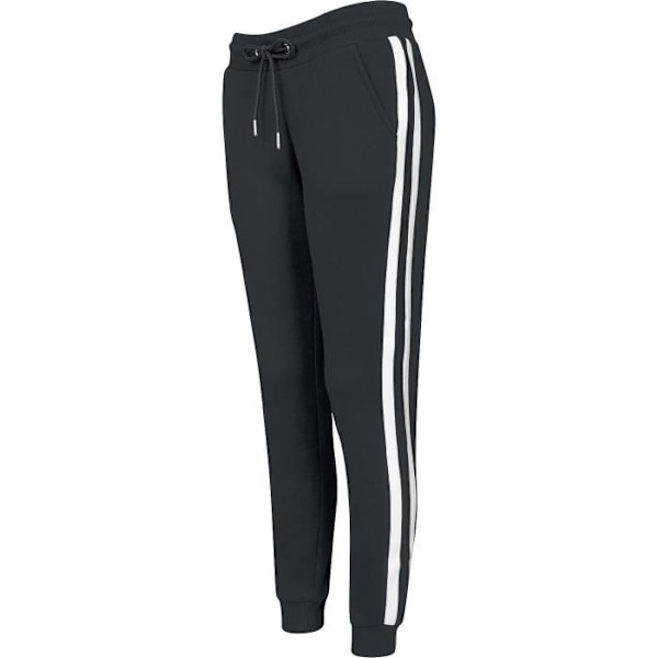 Joggingbukser - Urban Classics - College Contrast - Sort/hvid - 63% Bomuld - Størrelse XS Svart vit S