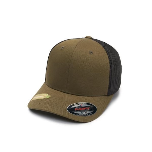 Flexfit Dammössor / Truckerkeps Återvunnet Mesh Olive - 748640 S / M