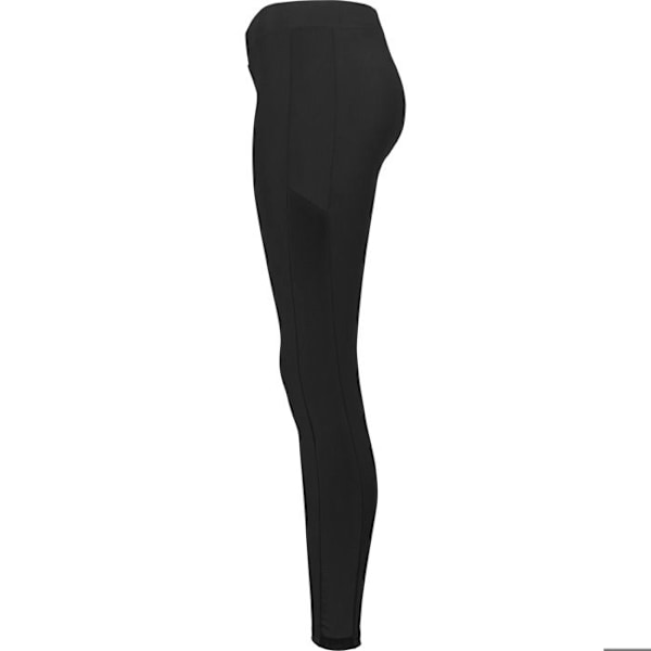 Naisten leggingsit - Urban Classic - Verkko Raidat - Musta - Aikuinen - Mukava ja tyylikäs svart XS