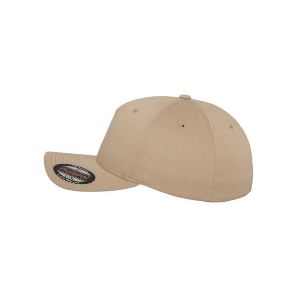 Kasket - Flexfit - 5 panel - Olivengrøn - Beige - Sommer kakigrøn S / M