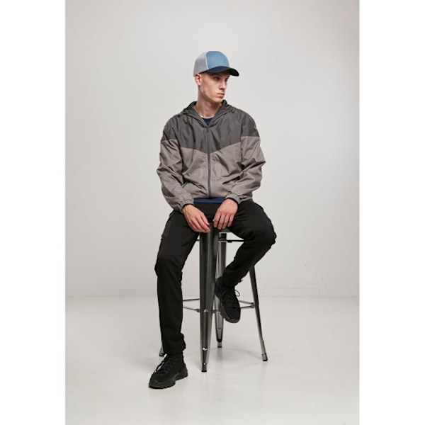 Väst - Klassik - 2-ton tech vindjacka - Svart/Mörkgrå - Unisex - Vuxen svart/mörkgrå jag