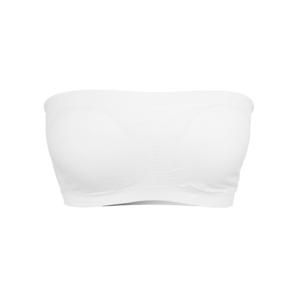 Bandeau för kvinnor - Urban Classic - Vit - Stödjande modell - Idealisk under linnen - Mikrofiber Vit XL
