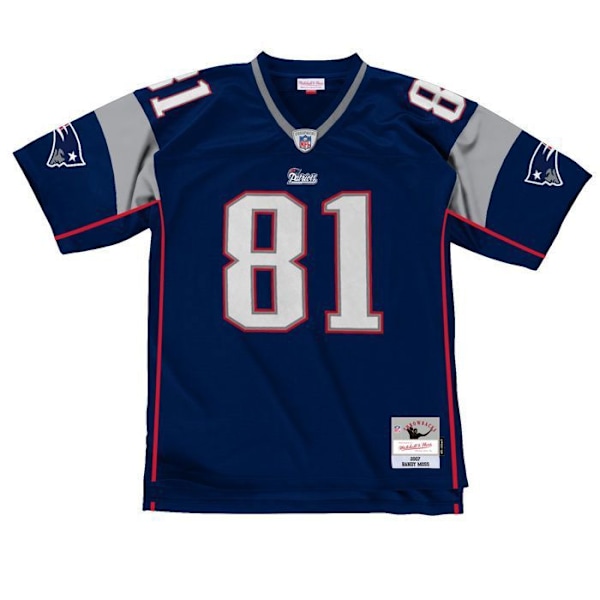 NFL Legacy - New England Patriots 2007 Randy Moss - Mies - Löysä - Lyhyet hihat Marin XL