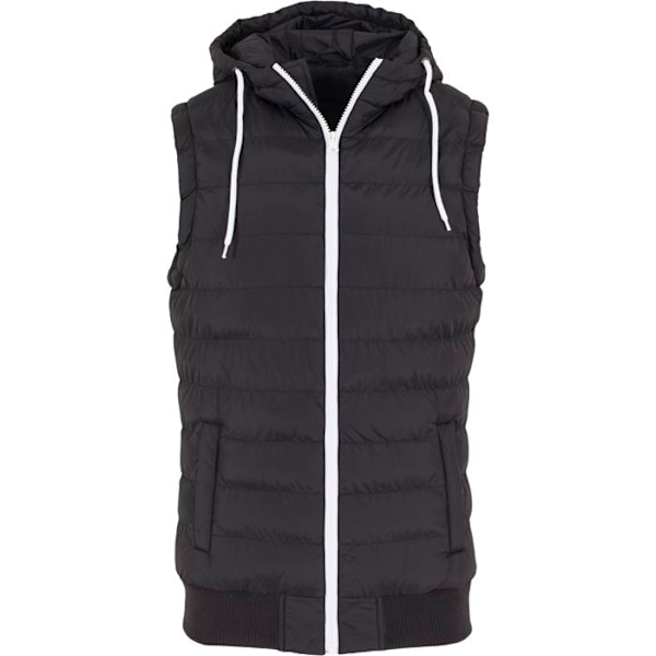 Jacka - URBAN CLASSICS - Bubble Hooded - Svart/Vit - Unisex - Vuxen svart vit XL