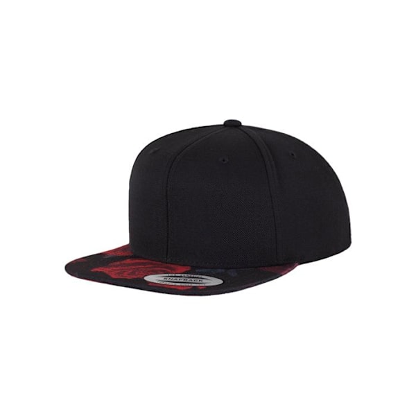 Snapback-keps - Flexfit - ROSOR - Svart / Grå - 6 Paneler - En storlek svart grå