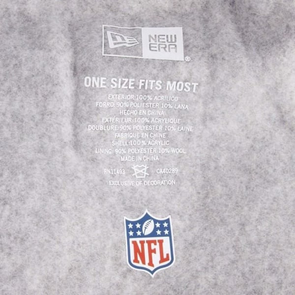 Mössa - New Era - Las Vegas Raiders - Vintertröja - Avtagbar pom-pom - NFL Sideline 2020/2021 Svart vit