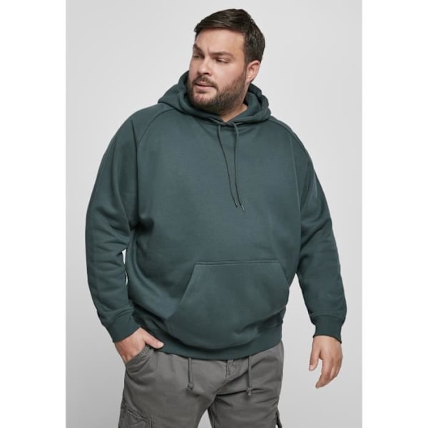 Urban Classics hoodie blank (store størrelser) Grön flaska XXXXL