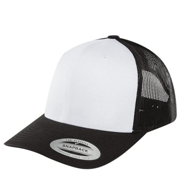 Trucker Keps - Flexfit - Retro Färgad Framsida - Svart - Bomull - Vår/Sommar Svart 0