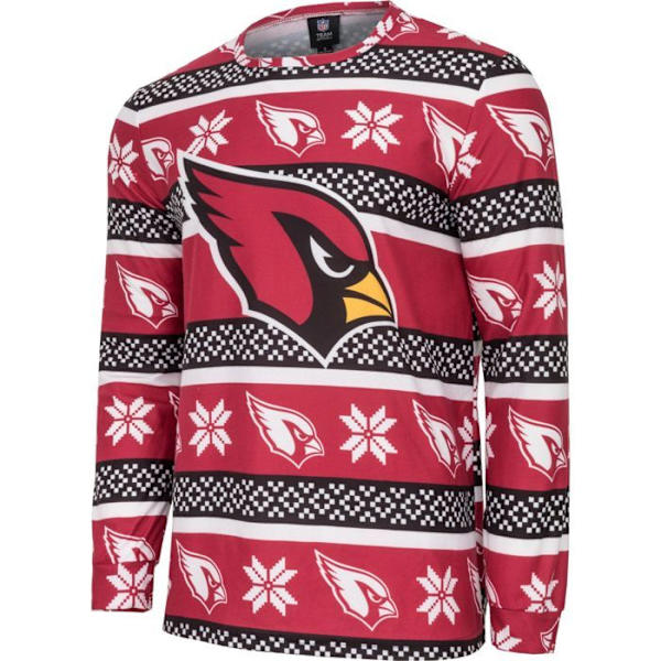 NFL-hold Vinter JULE Pyjamas Sæt skjorte og bukser Arizona Cardinals M
