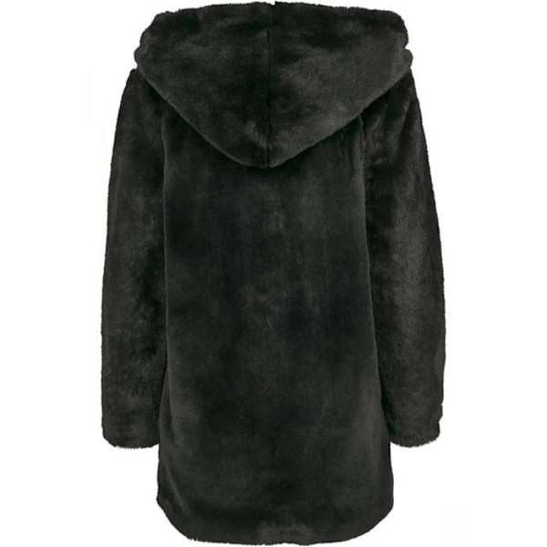 Manteau med hætte - Urban Classics Dame - Sort - Hætte - Kølige Dage sort S