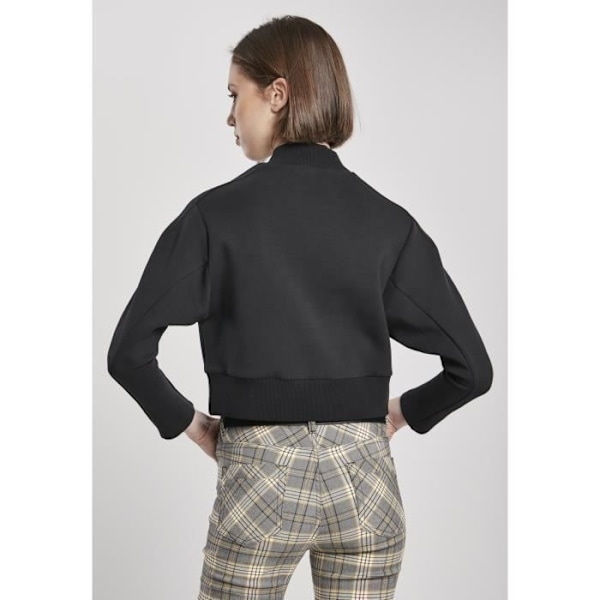 Pull Femme - Urban Classics - Interlock Short Crew - Sort - Rund Halsudskæring - Voksen Svart XS