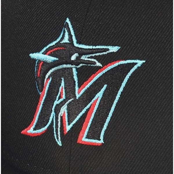 Casquette 59Fifty Basecap Miami Marlins MLB AC Performance svart från NEW ERA i polyester Svart 60 cm
