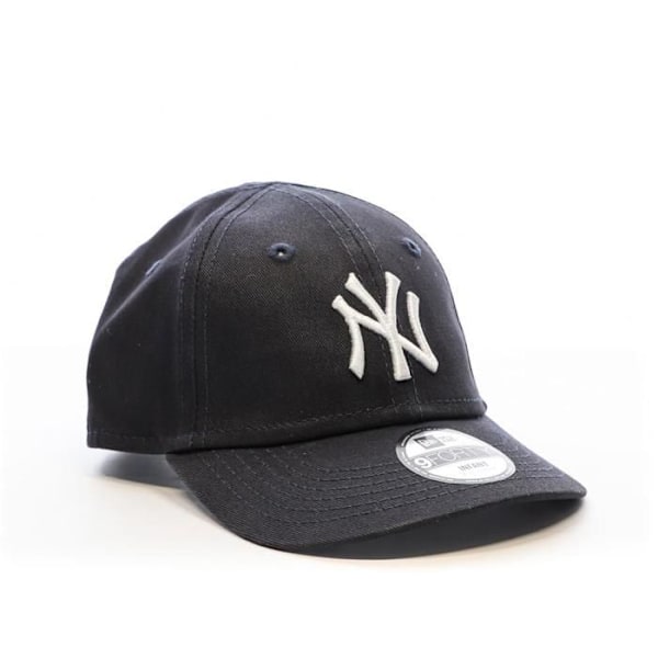 Børnecap - New Era - New York - Justerbar - Marineblå/Hvid - 100% Bomuld Svartvitt