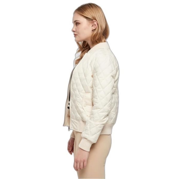 Urban Classics dunjacka i argyle nylon för kvinnor - vit - XS Vit XS