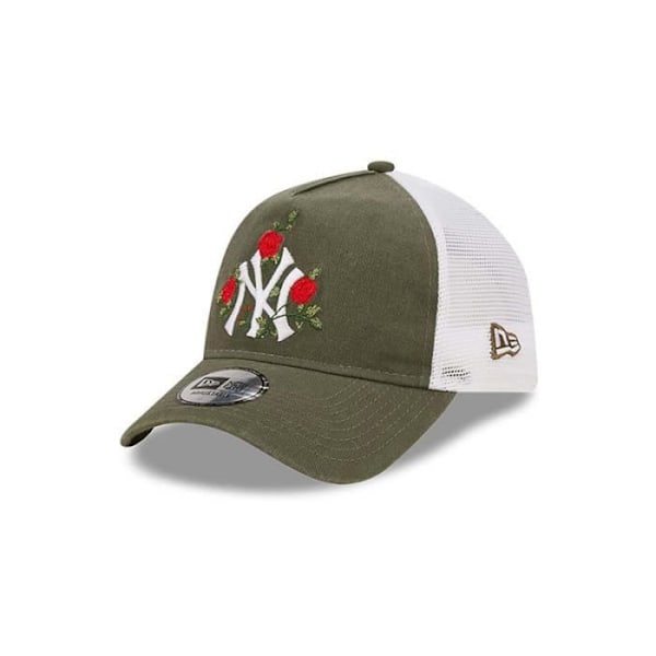 Casquette - NEW ERA - FLOWER TRUCKER NEYYAN - Hvid, Grøn - Struktureret krone - Flad skygge Vit, Grön