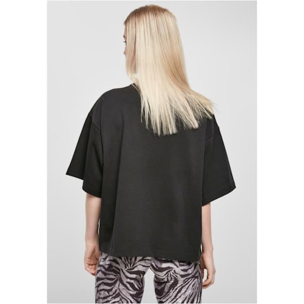 T-paita lyhythihainen naisille Urban Classics Organic Heavy - musta - 4XL sort XXL