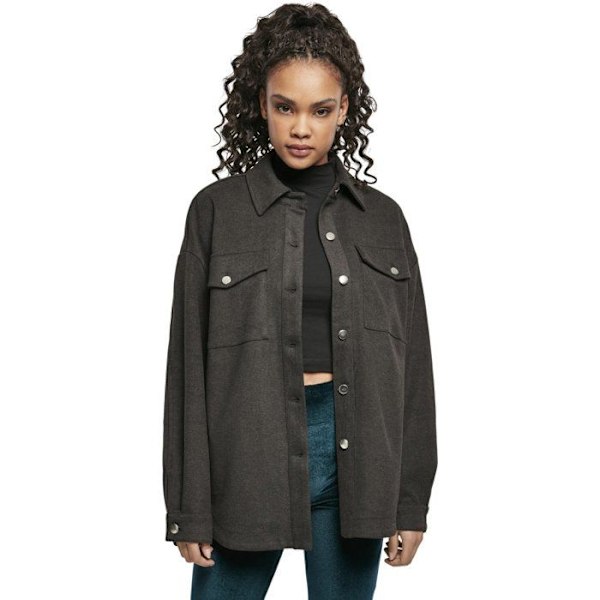 Urban Classics Dam - Klassisk Oversized Oversized Jacka Träkol jag