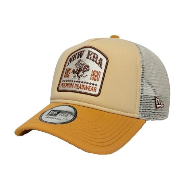 New Era Kläder Modell New Era Graphic Patch Cream 9forty A-frame Trucker Justerbar Ca - Färg Ljus Brun ljusbrun