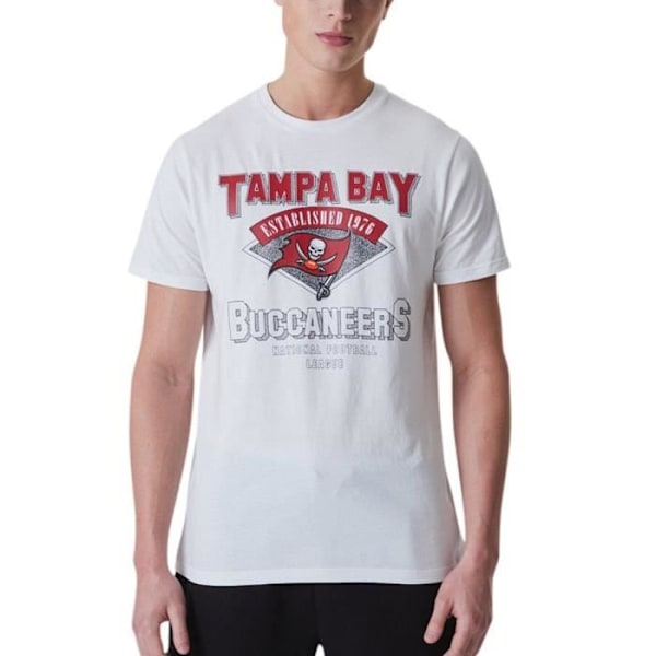 T-paita NFL Tampa Bay Buccaneers - NEW ERA - Lyhythihainen - Pyöreä kaulus Vit M