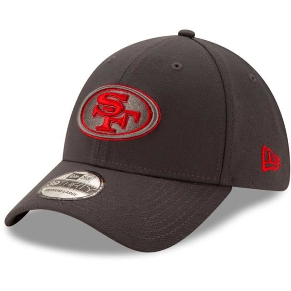 Casquette New Era 39Thirty Flexfit - San Francisco 49ers - Charcoal - Mand Träkol S / M