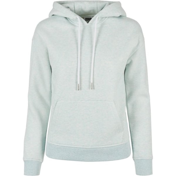 Hætte sweatshirt - Urban Classics - Kvinder - Grå - Lange ærmer - Kængurulomme ljusblå M