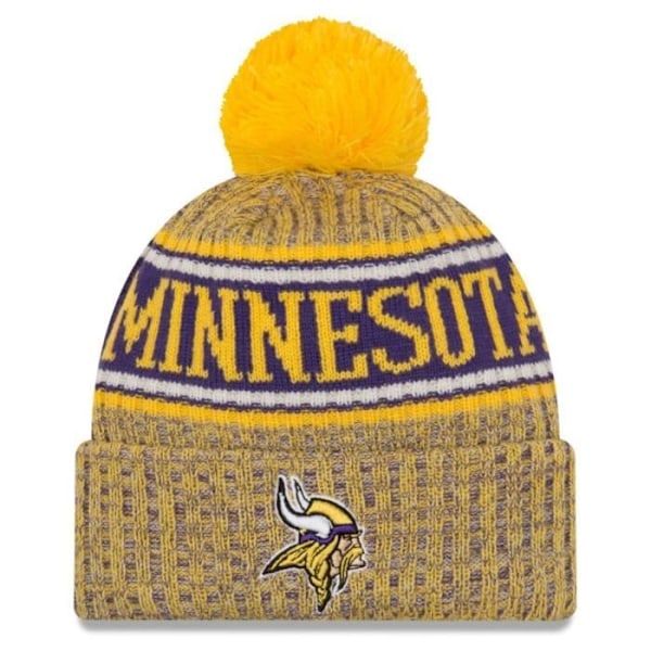Hatte - New Era - Minnesota Vikings - Vinterhue - Fleece-fór - 100% akryl