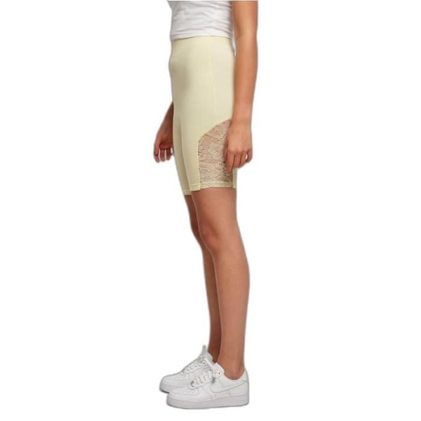 Cuissard cykling til kvinder Urban Classics Lace Inset - gul - høj talje - S Gul XS