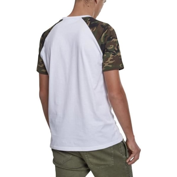 Urban Classics - RAGLAN Kontrastipaita hvid M