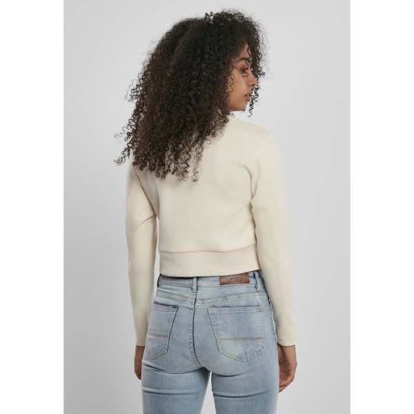 Pull Femme - Urban Classics - Interlock Short Crew - Offwhite - Rund Halsudskæring - Voksen Äggskal jag