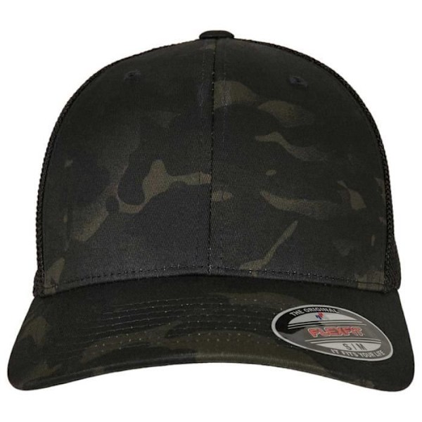 Flexfit Trucker Mesh Baseball-lippis - Multicam Black - Aikuisille Multicam svart S / M