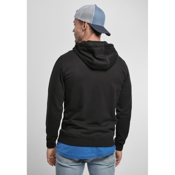 Sweatshirt - Urban Classics - Basic Terry - Sort - 5XL - Hætte - Lange ærmer Svart XXXXL
