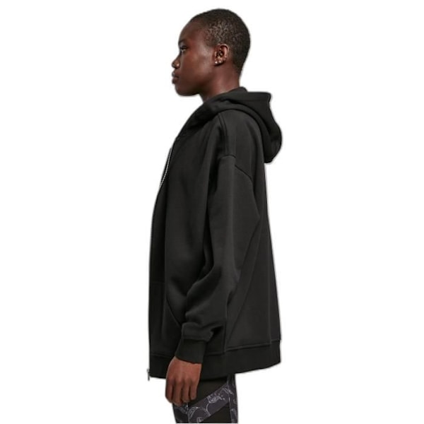 Oversize hoodie med lynlås til kvinder Urban Classics - sort - S Svart XL
