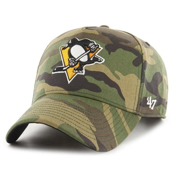 Säädettävä lippis 47 Brand - GROVE Pittsburgh Penguins puu - Mies - Valkoinen - Urheiluvaatteet trä