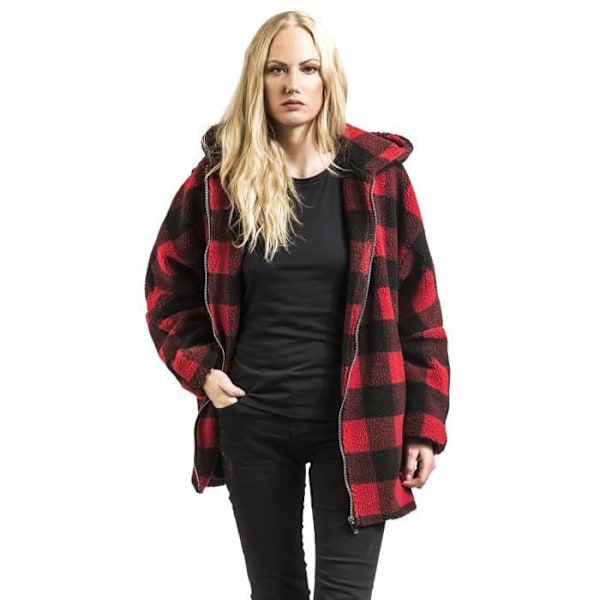 Oversize Sherpa-huppari - URBAN CLASSICS - Naiset Rød sort XXXXXL