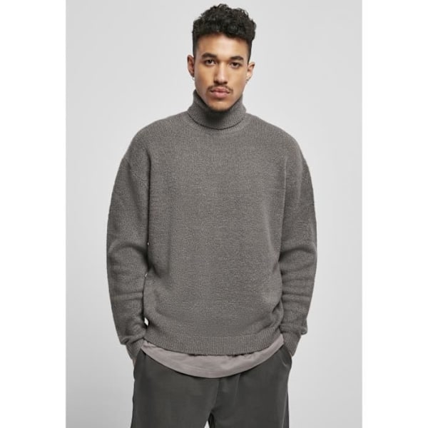 Pull Urban Classics ylisuurikokoinen korkeakaulus - tummanharmaa Mørkegrå XL