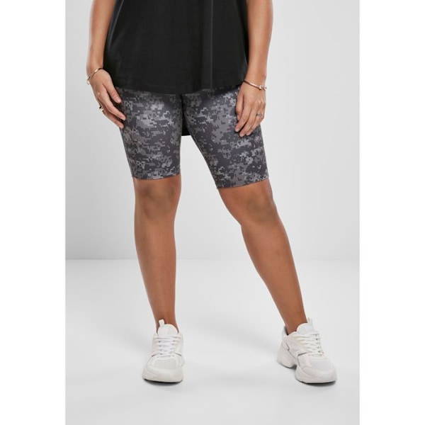 Lyhyt pyöräilyhame nainen - Urban Classics - Korkea vyötärö - Camo - Tiukka - Maksimaalinen mukavuus svart grå XS