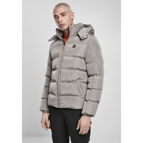 Hættetrøje - Urban Classics - Puffer - Mørkegrå - Hættekrave - Lange ærmer Mörkgrå S